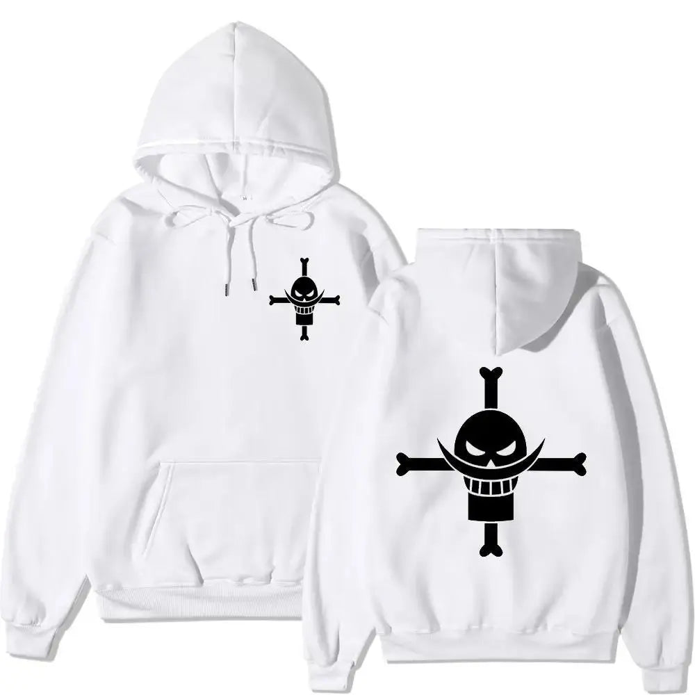 White Beard Fleece Hoodie