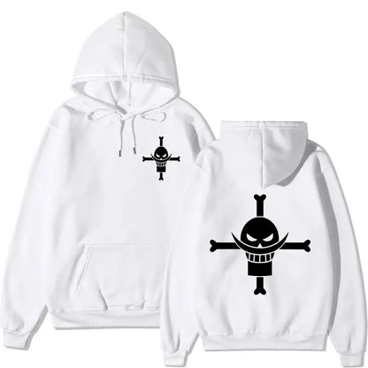 White Beard Fleece Hoodie