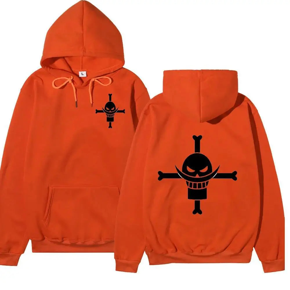 White Beard Fleece Hoodie