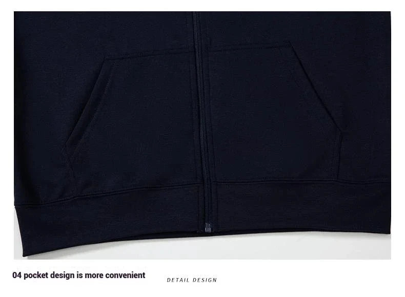 One Piece Navy Premium Zip Up Hoodie