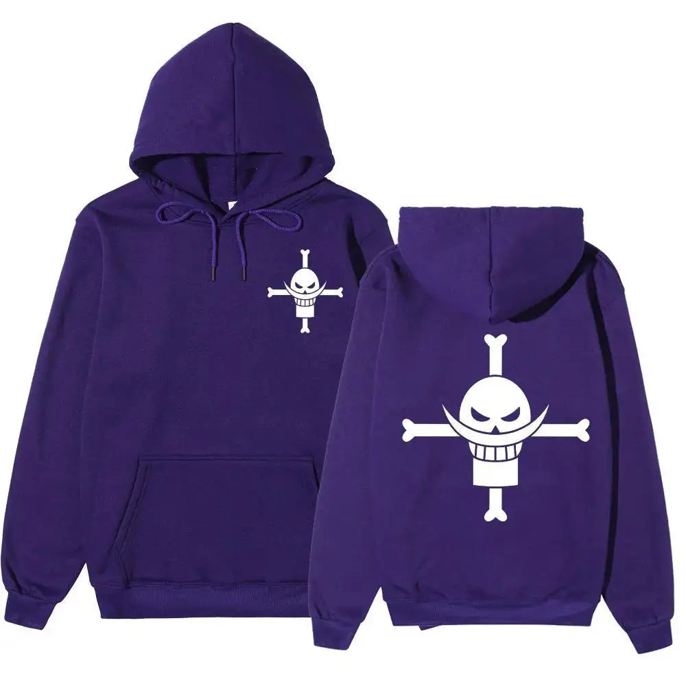 White Beard Fleece Hoodie