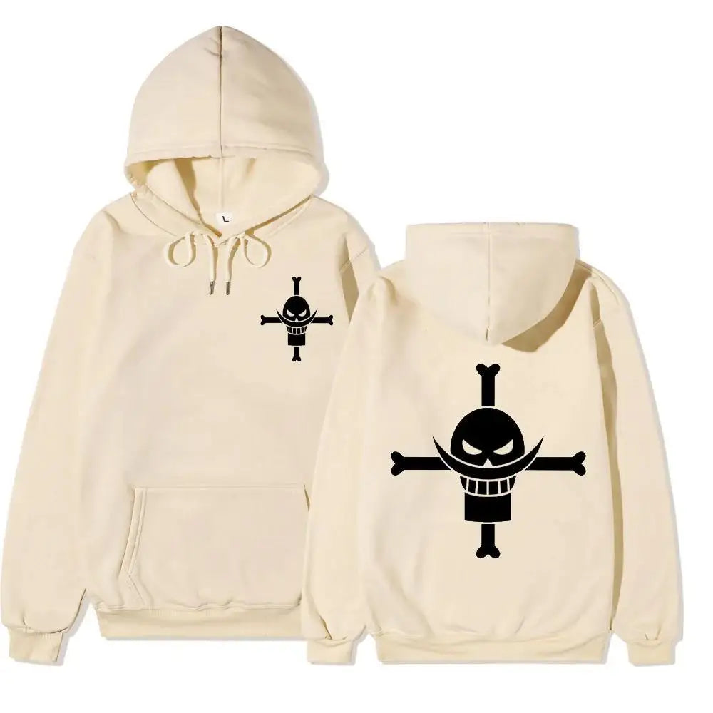 White Beard Fleece Hoodie